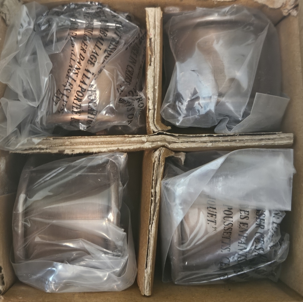 Pottery Barn rustic copper napkin rings. - Picture 3 of 4